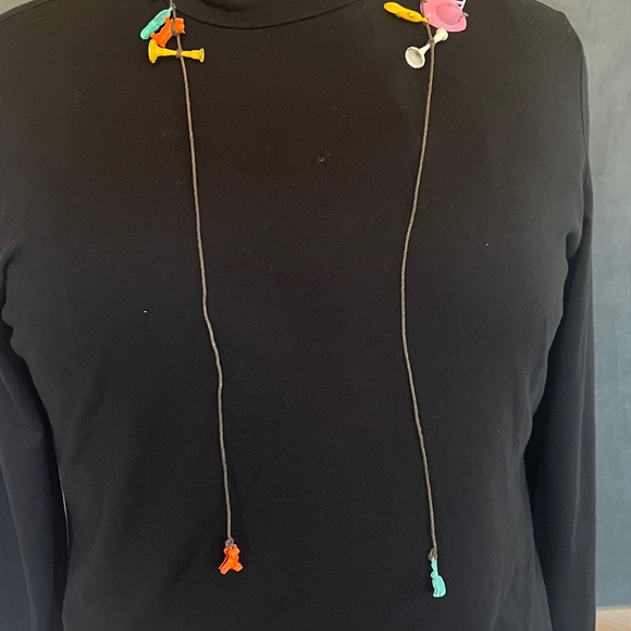 Monopoly Token/Cracker Jack Charm Necklace, Vintage 80’s - Picture 10 of 10